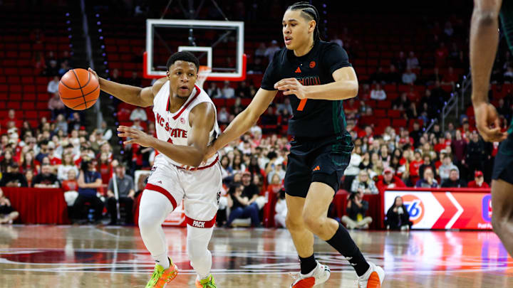 NC State basketball guard LJ Thomas NC State basketball guard LJ Thomas