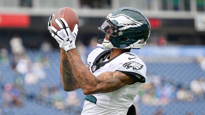 Philadelphia Eagles wide receiver DeVonta Smith is a solid prop target in Week 3. Philadelphia Eagles wide receiver DeVonta Smith is a solid prop target in Week 3.