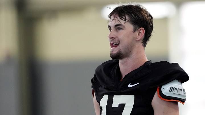 Oklahoma State quarterback Drew Mestemaker. Oklahoma State quarterback Drew Mestemaker.