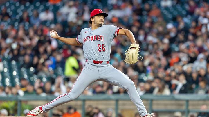 Aug 24, 2026; San Francisco, California, USA; Cincinnati Reds pitcher Chase Burns (26) throws a pitch during the third inning against the San Francisco Giants at Oracle Park. Mandatory Credit: Bob Kupbens-Imagn Images Aug 24, 2026; San Francisco, California, USA; Cincinnati Reds pitcher Chase Burns (26) throws a pitch during the third inning against the San Francisco Giants at Oracle Park. Mandatory Credit: Bob Kupbens-Imagn Images