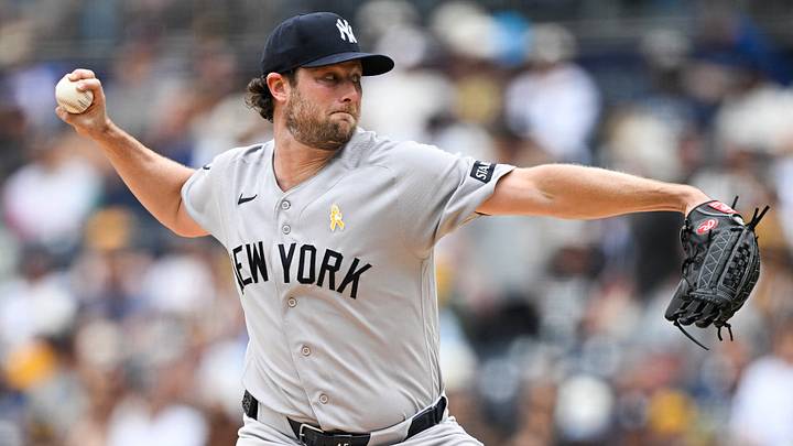 New York Yankees pitcher Gerrit Cole allowed four home runs in Sunday's loss to the San Diego Padres. New York Yankees pitcher Gerrit Cole allowed four home runs in Sunday's loss to the San Diego Padres.