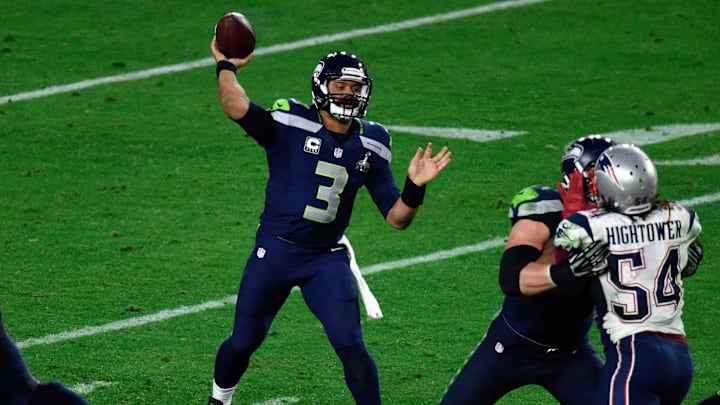 The Seahawks lost to the Patriots in Super Bowl XLIX.
