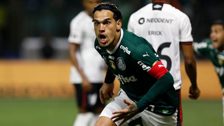 Campeão brasileiro pelo Palmeiras, Gustavo Gómez marcou nove gols no Brasileirão 2022. Campeão brasileiro pelo Palmeiras, Gustavo Gómez marcou nove gols no Brasileirão 2022.