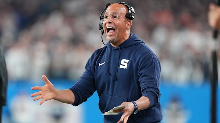 Penn State football head coach James Franklin