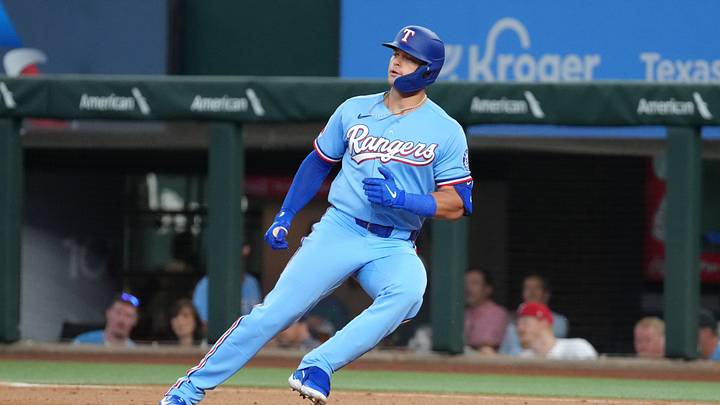 Texas Rangers designated hitter Logan O'Hoppe.