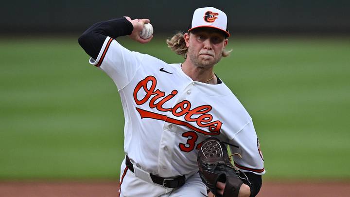May 26, 2026; Baltimore, Maryland, USA; Baltimore Orioles pitcher Shane Baz (34) pitches in the first inning against the Tampa Bay Rays at Oriole Park at Camden Yards. Mandatory Credit: Jamie Sabau-Imagn Images May 26, 2026; Baltimore, Maryland, USA; Baltimore Orioles pitcher Shane Baz (34) pitches in the first inning against the Tampa Bay Rays at Oriole Park at Camden Yards. Mandatory Credit: Jamie Sabau-Imagn Images