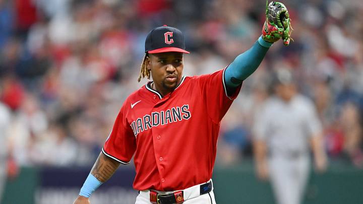 Sep 14, 2026; Cleveland, Ohio, USA; Cleveland Guardians third baseman Jose Ramirez (11) reacts after making a play during the fourth inning against the Chicago White Sox at Progressive Field. Mandatory Credit: Ken Blaze-Imagn Images Sep 14, 2026; Cleveland, Ohio, USA; Cleveland Guardians third baseman Jose Ramirez (11) reacts after making a play during the fourth inning against the Chicago White Sox at Progressive Field. Mandatory Credit: Ken Blaze-Imagn Images