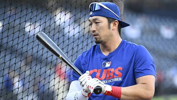 Sep 30, 2026; San Diego, California, USA; Chicago Cubs outfielder Seiya Suzuki (27) looks on during batting practice prior game two of the Wildcard round for the 2026 MLB Playoffs against the San Diego Padres at Petco Park. Mandatory Credit: Denis Poroy-Imagn Images Sep 30, 2026; San Diego, California, USA; Chicago Cubs outfielder Seiya Suzuki (27) looks on during batting practice prior game two of the Wildcard round for the 2026 MLB Playoffs against the San Diego Padres at Petco Park. Mandatory Credit: Denis Poroy-Imagn Images