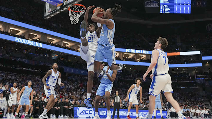 UNC basketball forward Jae'Lyn Withers versus Duke UNC basketball forward Jae'Lyn Withers versus Duke