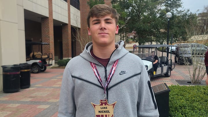 2025 QB prospect Luke Nickel talks about his recruitment process on Jan. 21, 2023 at FSU's Junior Day.
