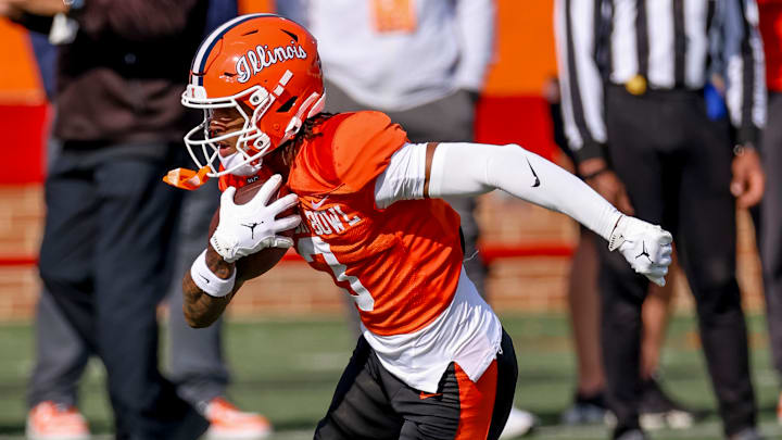 Reese's Senior Bowl Practice 2025 - Illini wide receiver Pat Bryant ll