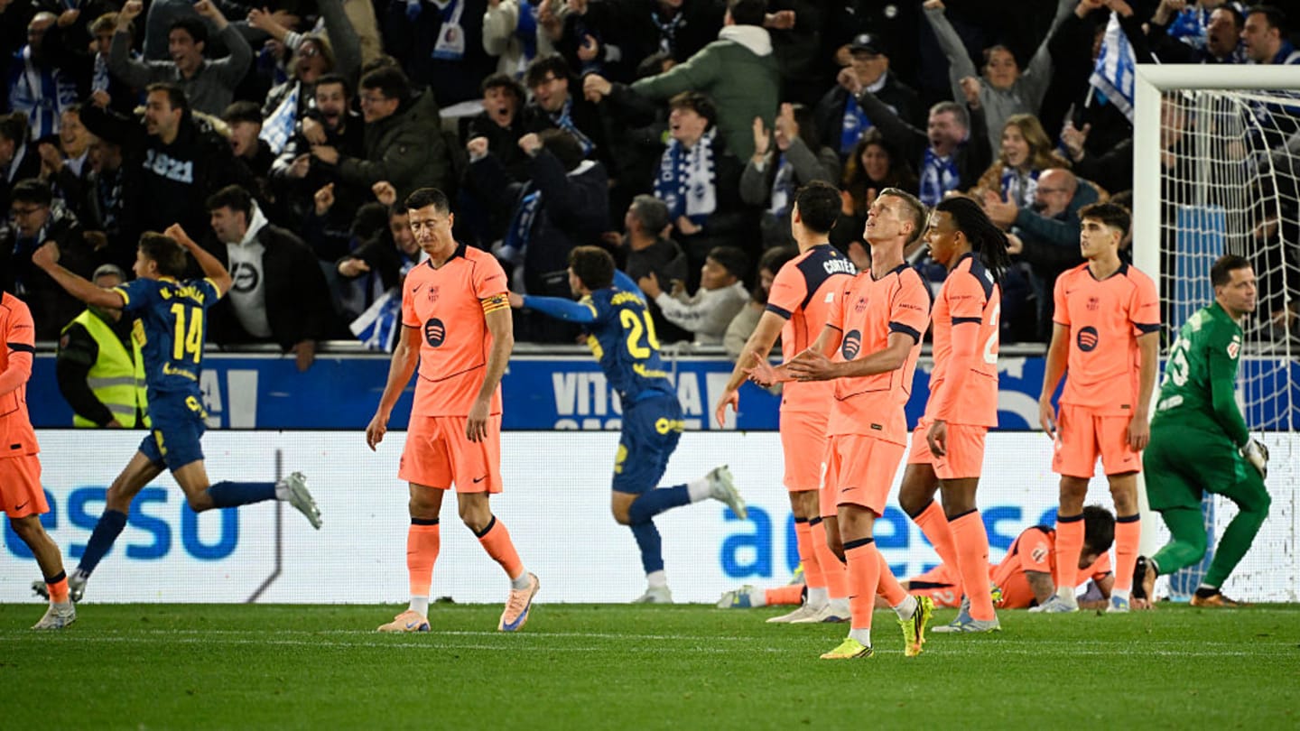 Alavés Stuns Champions Barcelona After Diabate's Late First-Half Strike