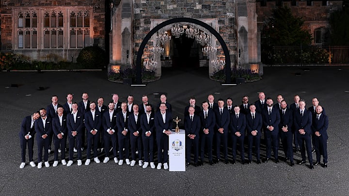 Team USA wearing suits with ties and white sneakers had golf fans sounding off. 