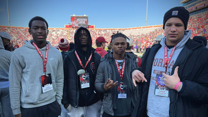 Oklahoma prospects Kamieon Compton-Nero, Xavier Okwufulueze, Semaj Stanford and Cooper Hackett Oklahoma prospects Kamieon Compton-Nero, Xavier Okwufulueze, Semaj Stanford and Cooper Hackett