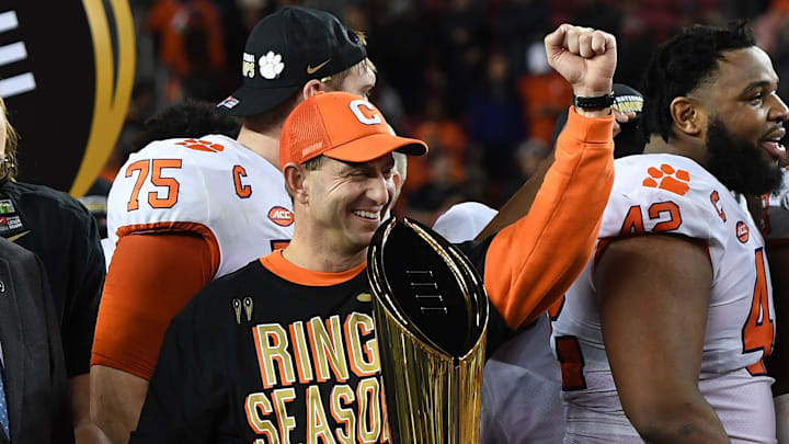 Clemson head coach Dabo Swinney has already won two national titles with the Tigers. Can he bring home a third? Clemson head coach Dabo Swinney has already won two national titles with the Tigers. Can he bring home a third?
