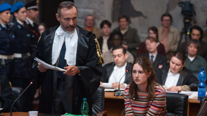 THE TWISTED TALE OF AMANDA KNOX - “First Look” - A limited series inspired by the story of how Amanda Knox was wrongfully convicted for the tragic murder of her roommate Meredith Kercher and her sixteen-year odyssey to set herself free. (Disney/Adrienn Szabó)
STEFANO CASSETTI, GRACE VAN PATTEN