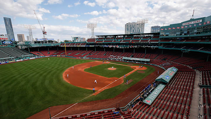 Sep 6, 2020; Boston, Massachusetts, USA; An empty Fenway Park is seen during the game between the Boston Red Sox and the Toronto Blue Jays. Mandatory Credit: Winslow Townson-Imagn Images