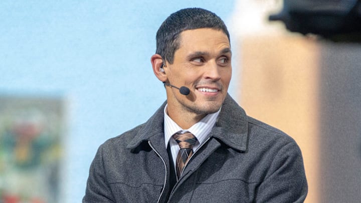 David Pollack of ESPN   s College GameDay on set in Tuscaloosa ahead of the Alabama, LSU game.

College Gameday