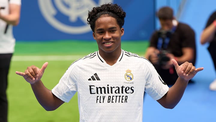 Endrick fue presentado como nuevo jugador del Real Madrid en 2024