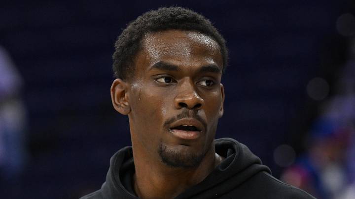 Apr 4, 2026; Philadelphia, Pennsylvania, USA; Jalen Duren #0 of the Detroit Pistons during warmups against the Philadelphia 76ers at Xfinity Mobile Arena. Mandatory Credit: Eric Hartline-Imagn Images