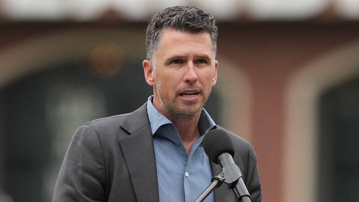 San Francisco Giants president of baseball operations Buster Posey. Credit: Darren Yamashita-Imagn Images