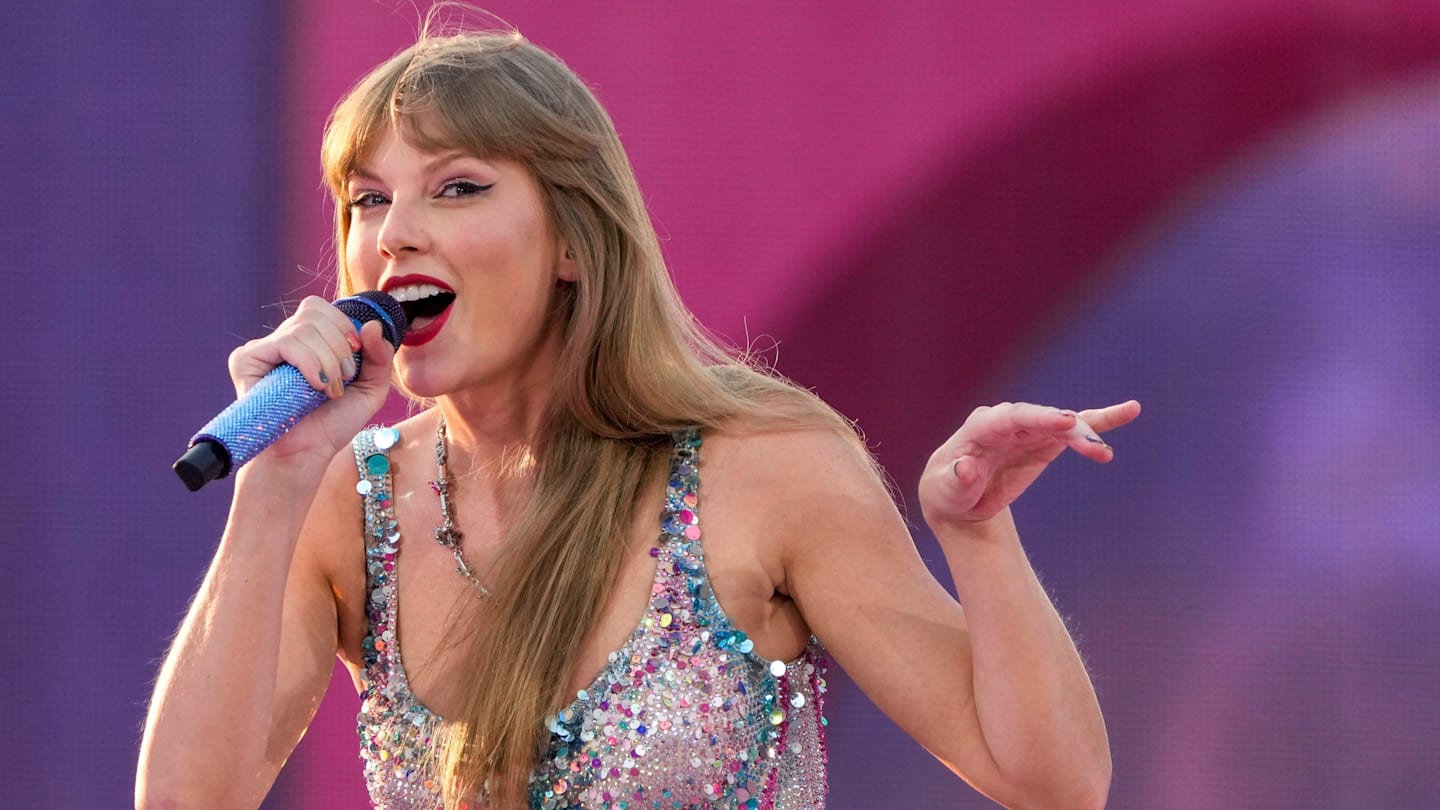 Taylor Swift Causes Stir With Olympics Message, Fit Day 'Opalite' Video Drops
