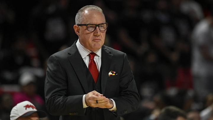 Maryland Terrapins head coach Buzz Williams looks on the court during the first half  against the Illinois Fighting Illini at Xfinity Center.
