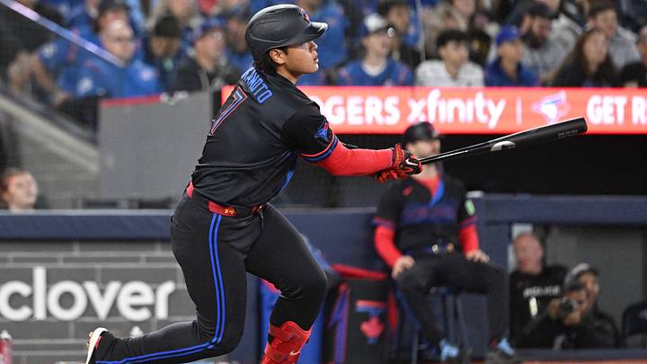 Toronto Blue Jays third baseman Kazuma Okamoto.