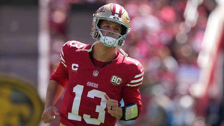 Sep 27, 2026; Santa Clara, California, USA; San Francisco 49ers quarterback Brock Purdy (13) before the game against the Arizona Cardinals at Levi's Stadium. Mandatory Credit: Darren Yamashita-Imagn Images Sep 27, 2026; Santa Clara, California, USA; San Francisco 49ers quarterback Brock Purdy (13) before the game against the Arizona Cardinals at Levi's Stadium. Mandatory Credit: Darren Yamashita-Imagn Images