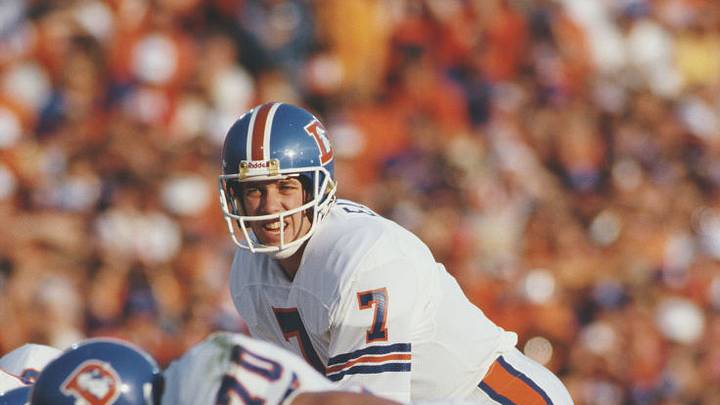 John Elway, quarterback de los Denver Broncos. John Elway, quarterback de los Denver Broncos.