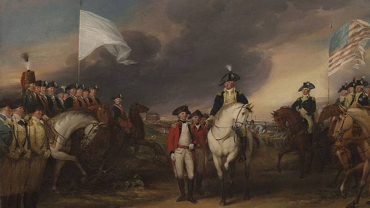 'The Surrender of Lord Cornwallis at Yorktown.' 'The Surrender of Lord Cornwallis at Yorktown.'