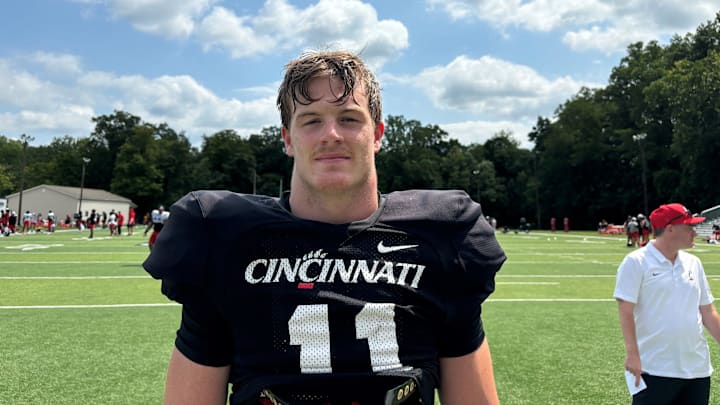 Jake Golday is a redshirt junior transfer to the Cincinnati Bearcats from Central Arkansas.