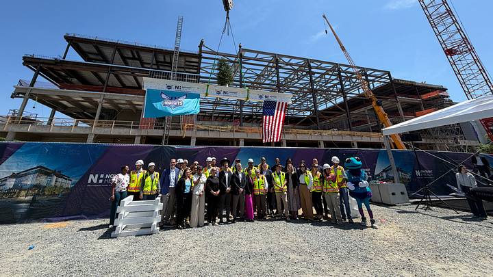 Hornets Novant Health Performance Center Topping Off Ceremony