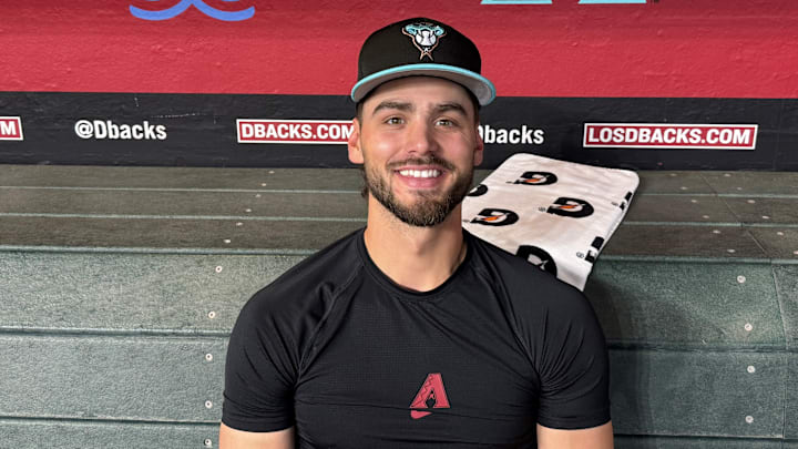 Arizona Diamondbacks Infielder Blaze Alexander poses in dugout at Chase Field, Phoenix Arizona, July 1, 2025 Arizona Diamondbacks Infielder Blaze Alexander poses in dugout at Chase Field, Phoenix Arizona, July 1, 2025