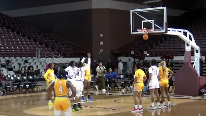 Texas Southern G Courtlyn Loudermill Scores On A Freethrow