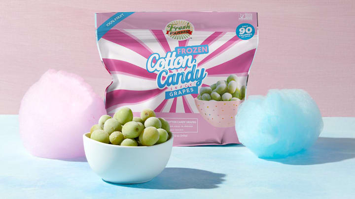 Frozen Cotton Candy Grapes
