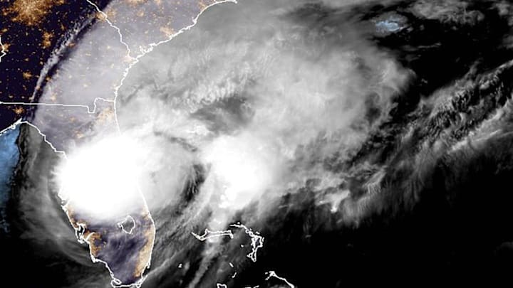 Satellite imagery of Hurricane Milton as of 11 p.m. Wednesday, Oct. 9, 2024. Satellite imagery of Hurricane Milton as of 11 p.m. Wednesday, Oct. 9, 2024.