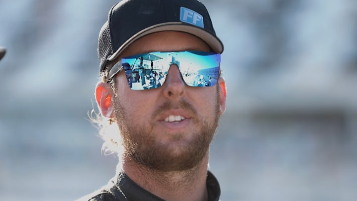 It was a tough ending to Cleetus McFarland's NASCAR Craftsman Truck Series debut as he crashed out of the event on Lap 6.