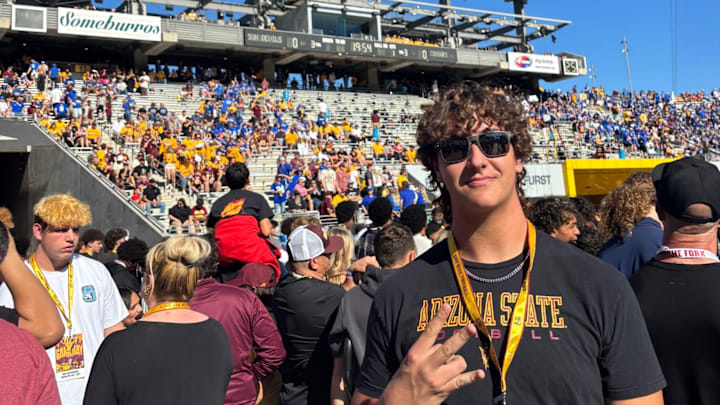 Ben Lowther, on an ASU visit, has a UW offer for 2027. Ben Lowther, on an ASU visit, has a UW offer for 2027.
