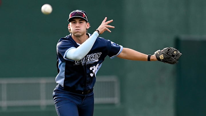 Whitecaps' Izaac Pacheco throws out a Lugnuts batter in the second inning on Tuesday, April 11, 2023, at Jackson Field in Lansing.

230411 Lugnuts Whitecaps Baseball 130a