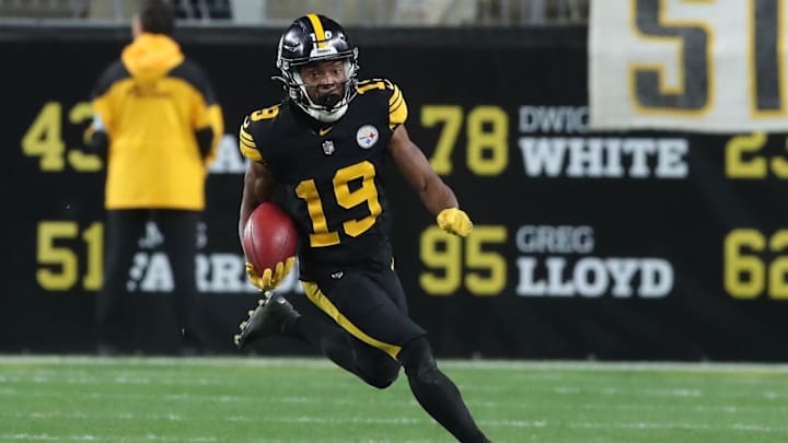 Pittsburgh Steelers wide receiver Calvin Austin III. Pittsburgh Steelers wide receiver Calvin Austin III.