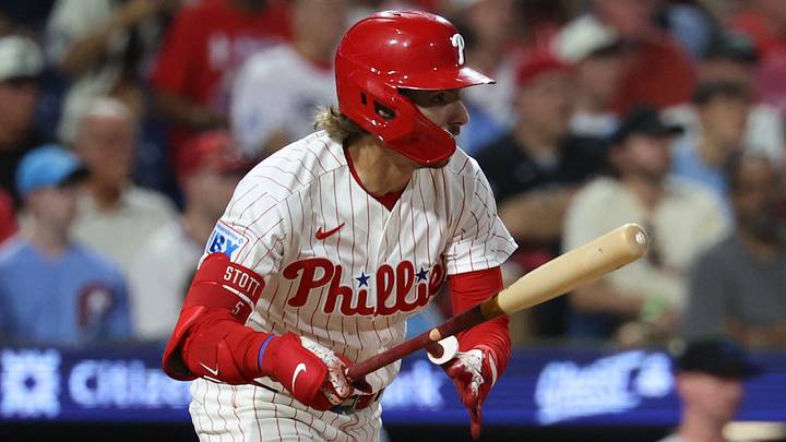 Philadelphia Phillies second baseman Bryson Stott. Philadelphia Phillies second baseman Bryson Stott.