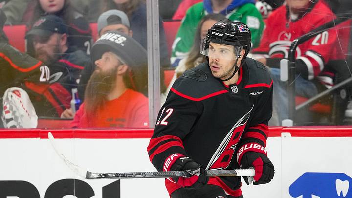 Logan Stankoven has 23 shots on goal in five playoff games.