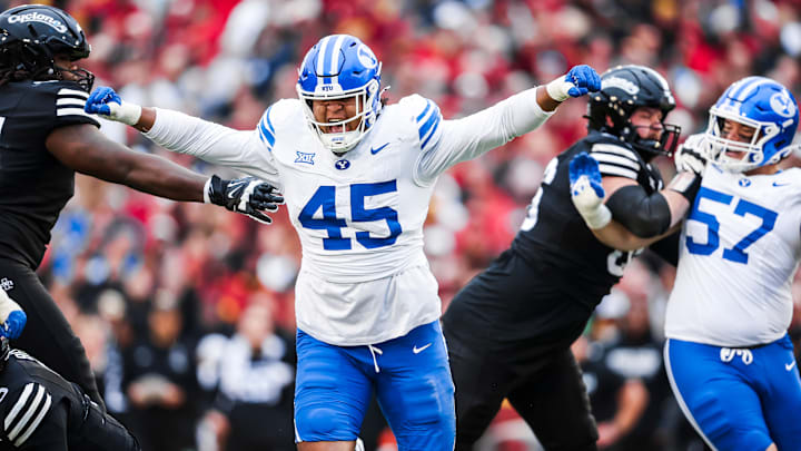 BYU defensive end Viliami Po'uha against Iowa State BYU defensive end Viliami Po'uha against Iowa State