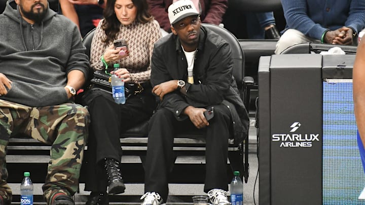 Celebrities At The Los Angeles Clippers Game