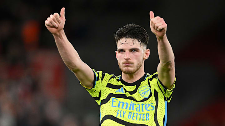 Declan Rice features after a great start at Arsenal