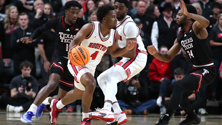 Houston's LJ Cryer (with ball) Houston's LJ Cryer (with ball)