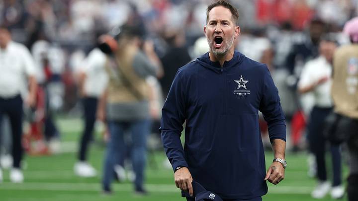Dallas Cowboys head coach Brian Schottenheimer celebrates as he leaves the field following a game against the Houston Texans at Reliant Stadium. Mandatory Credit: Thomas Shea-Imagn Images Dallas Cowboys head coach Brian Schottenheimer celebrates as he leaves the field following a game against the Houston Texans at Reliant Stadium. Mandatory Credit: Thomas Shea-Imagn Images