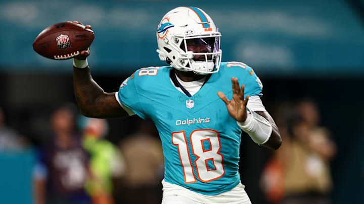 Miami Dolphins quarterback Tyler Huntley