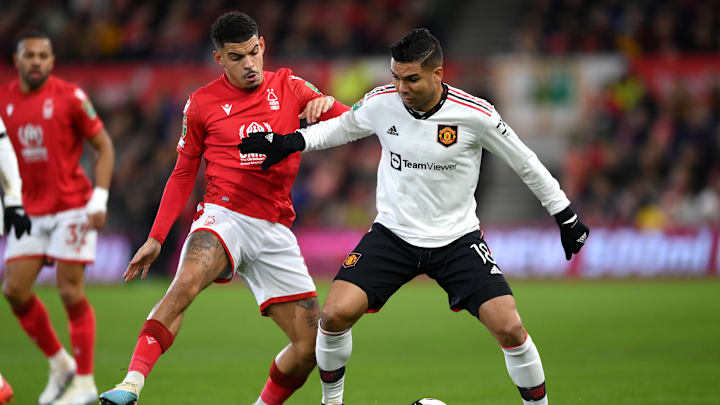 Casemiro fez bom jogo contra o Nottingham Forest